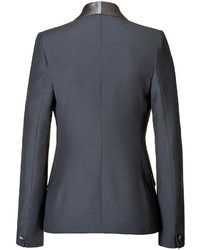 Maison Margiela Wool Mohair Tuxedo Blazer With Satin Lapel