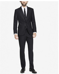 Express Modern Producer End On End Gray Suit Jacket