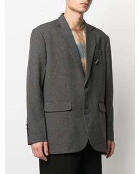 We11done Notched Lapels Single Breasted Blazer