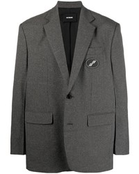 We11done Notched Lapels Single Breasted Blazer