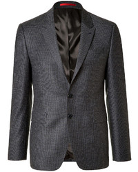 Paul Smith Ps By Wool Houndstooth Blazer Charcoalblack