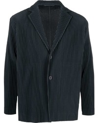 Homme Plissé Issey Miyake Ribbed Button Front Blazer