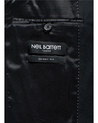 Neil Barrett Satin Shawl Lapel Virgin Wool Tuxedo Jacket