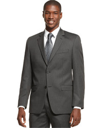 Shaquille Oneal Collection Charcoal Mini Stripe Jacket