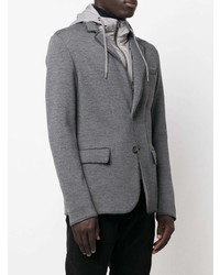 Herno Single Breasted Hooded Blazer