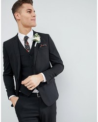 ASOS DESIGN Slim Suit Jacket In Charcoal