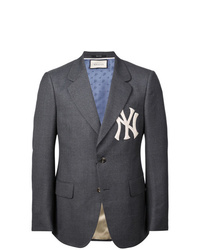 Gucci Tailored Blazer With Ny Yankees Patch