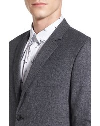 Topman Ultra Skinny Fit Dark Grey Blazer
