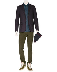 Marc by Marc Jacobs Violet Cotton Twill Charles Suiting Blazer