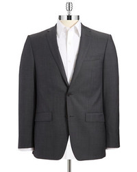 DKNY Wool Double Button Suit Jacket