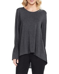 Vince Camuto Mixed Media Flare Sleeve Top