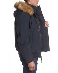 Andrew Marc Marc New York Insulated Bomber Jacket With Faux Fur Trim