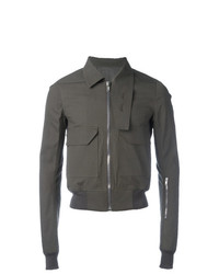 Rick Owens Oblong Collar Jacket Grey