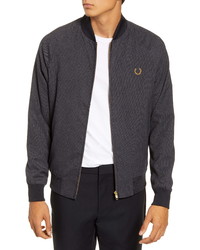Fred Perry Slim Fit Houndstooth Bomber Jacket