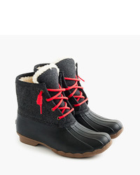 J.Crew Sperry For Shearwater Flannel Boots