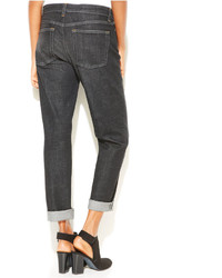 Eileen Fisher Vintage Black Wash Boyfriend Jeans Regular Petite