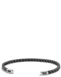 David Yurman 4mm Titanium Chain Cuff Bracelet