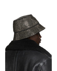 Kara Black Hematite Mesh Bucket Hat