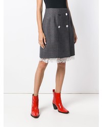 Calvin Klein 205W39nyc Front Button Wrap Skirt