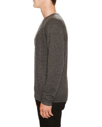Cable Knit 100% Cashmere Sweater