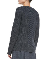 Vince Cable Knit Crewneck Sweater