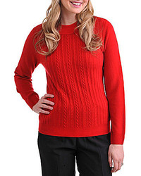 Allison Daley Cable Knit Sweater