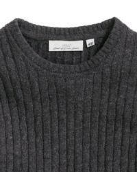 H&M Cable Knit Sweater Dark Blue