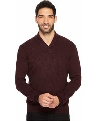 Perry Ellis Cable Shawl Pullover Sweater