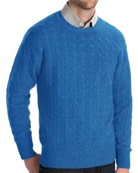 Johnstons of Elgin Cashmere Sweater Cable Knit