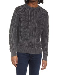 rag & bone Dexter Organic Cotton Sweater In Dark Grey At Nordstrom