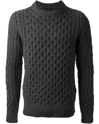 Diesel Black Gold Cable Knit Sweater