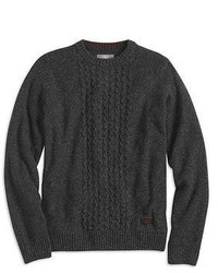 Dockers Honeycomb Aran Sweater Charcoal Heather