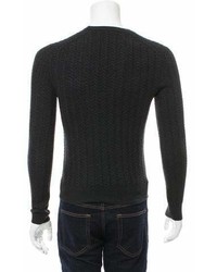 Burberry London Wool Blend Cable Knit Sweater