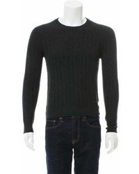 Burberry London Wool Blend Cable Knit Sweater