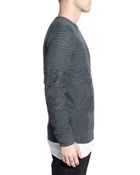 Bellfield Mixed Cable Knit Sweater