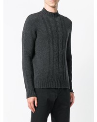Tagliatore Mock Neck Cable Knit Sweater