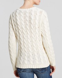 Bloomingdale's Quotation Sweater Cable Knit Cashmere