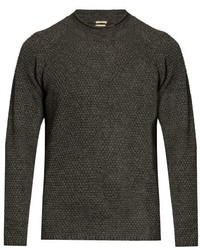 Massimo Alba Raglan Sleeved Yak Honeycomb Knit Sweater