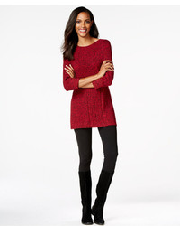 Style&co. Style Co Cable Knit Tunic Sweater Only At Macys