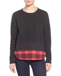 Madewell Wintermix Cable Knit Sweater