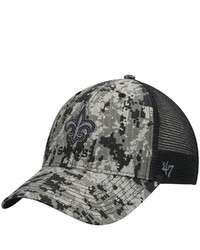 '47 Camoblack New Orleans Saints Phalanx Trucker Mvp Snapback Hat