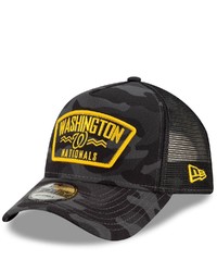 New Era Graphite Washington Nationals Patch A Frame 9forty Trucker Snapback Hat At Nordstrom