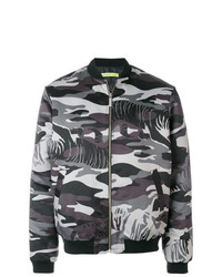 Versace Jeans Camouflage Pattern Bomber