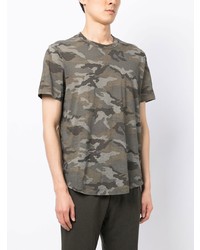 James Perse Camouflage Print Cotton T Shirt