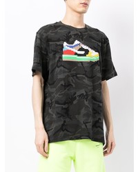 Mostly Heard Rarely Seen Pixelated Print Camouflage T Shirt