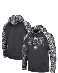Colosseum Charcoal New Hampshire Wildcats Oht Military Appreciation Digital Camo Pullover Hoodie