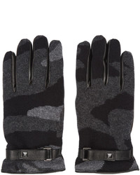 Charcoal Camouflage Gloves