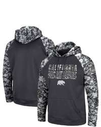 Colosseum Charcoal Cal Bears Oht Military Appreciation Digital Camo Pullover Hoodie