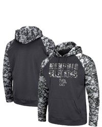 Colosseum Charcoal Memphis Tigers Oht Military Appreciation Digital Camo Pullover Hoodie At Nordstrom