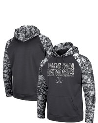 Colosseum Charcoal Virginia Cavaliers Oht Military Appreciation Digital Camo Pullover Hoodie